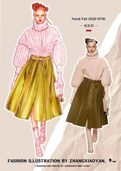 200张服装设计考研手绘效果图绘制教程